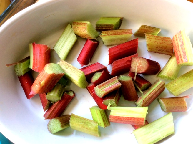 Rhubarb has such pretty Springy colors.